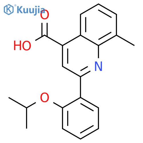 2-(2-Isopropoxyphenyl)-8-methylquinoline-4-carboxylic acid structure