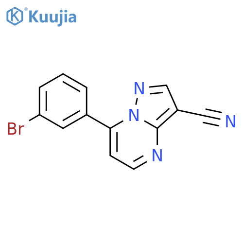 7-(3-Bromophenyl)pyrazolo1,5-apyrimidine-3-carbonitrile structure