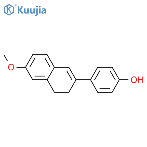4-(6-methoxy-3,4-dihydronaphthalen-2-yl)phenol structure