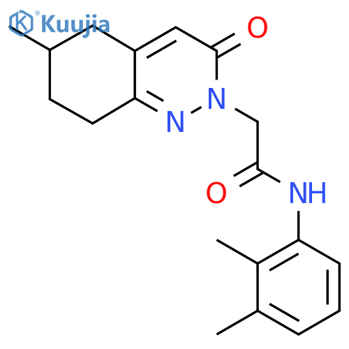 N-(2,3-dimethylphenyl)-2-(6-methyl-3-oxo-2,3,5,6,7,8-hexahydrocinnolin-2-yl)acetamide structure