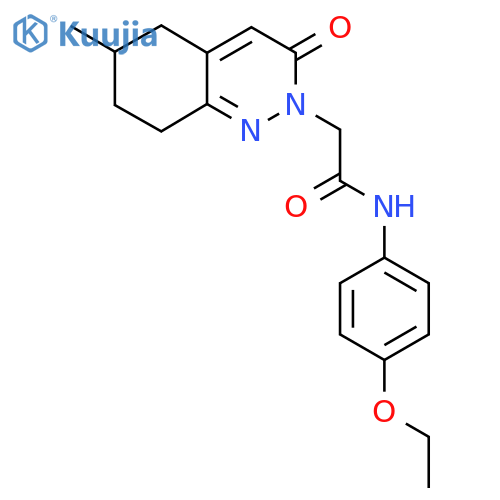 N-(4-ethoxyphenyl)-2-(6-methyl-3-oxo-2,3,5,6,7,8-hexahydrocinnolin-2-yl)acetamide structure