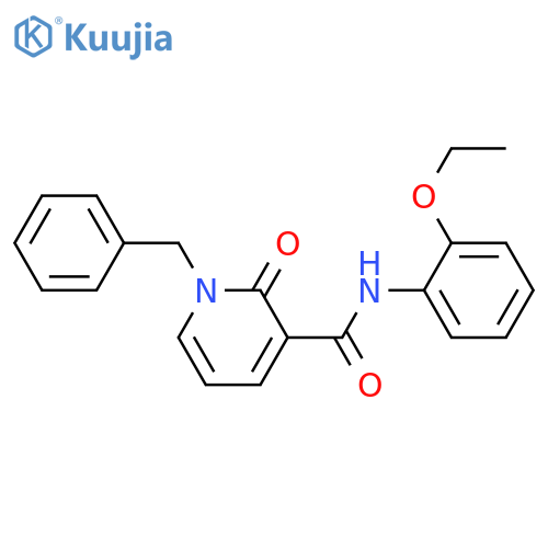 1-benzyl-N-(2-ethoxyphenyl)-2-oxo-1,2-dihydropyridine-3-carboxamide structure