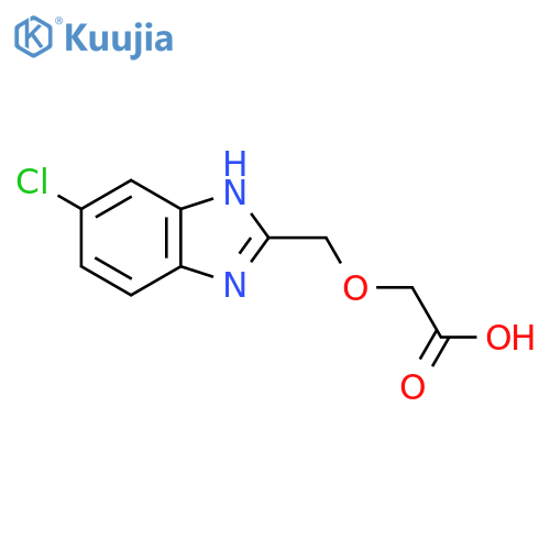 [(5-Chloro-1H-benzimidazol-2-yl)methoxy]-acetic acid structure