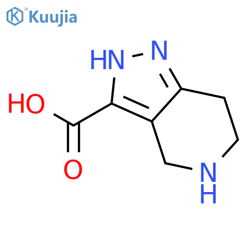 2H,4H,5H,6H,7H-pyrazolo4,3-cpyridine-3-carboxylic acid structure