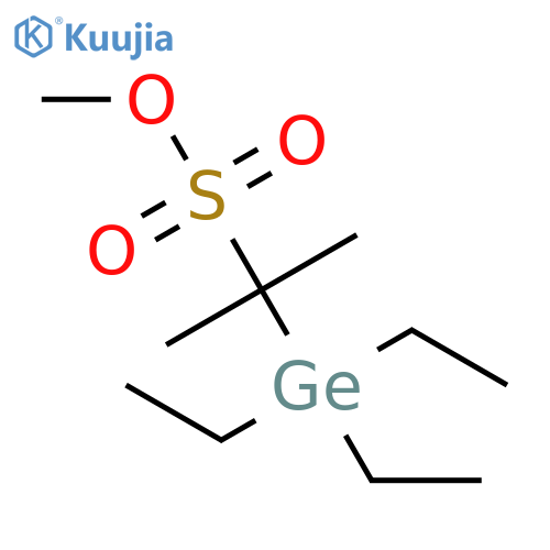 2-Propanesulfonic acid, 2-(triethylgermyl)-, methyl ester structure