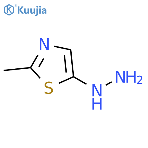 5-hydrazinyl-2-methyl-1,3-thiazole structure