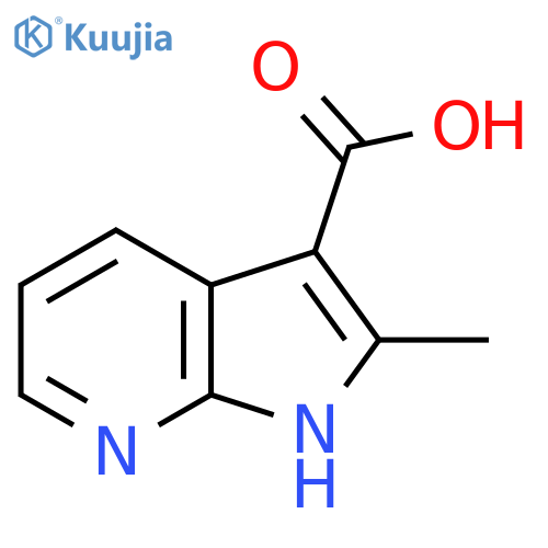 2-Methyl-1H-pyrrolo[2,3-B]pyridine-3-carboxylic acid structure