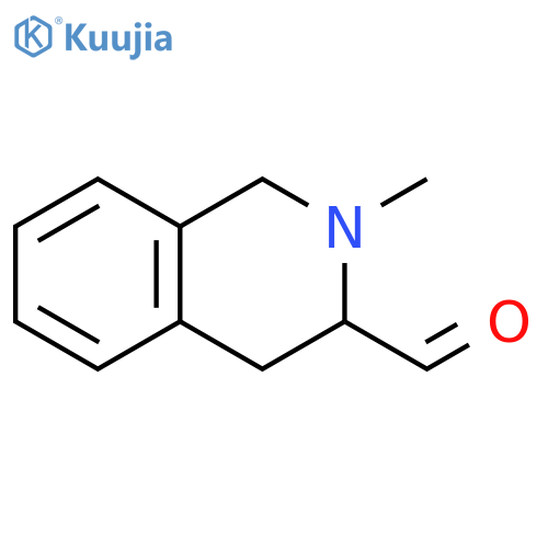2-methyl-1,2,3,4-tetrahydroisoquinoline-3-carbaldehyde structure