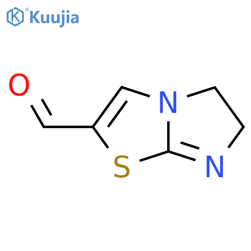 5H,6H-imidazo[2,1-b][1,3]thiazole-2-carbaldehyde structure