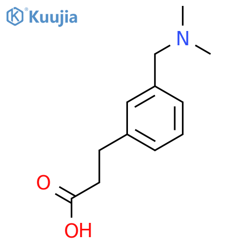 3-{3-(dimethylamino)methylphenyl}propanoic acid structure
