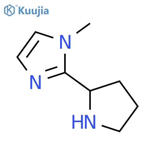 1-methyl-2-(pyrrolidin-2-yl)-1H-imidazole structure