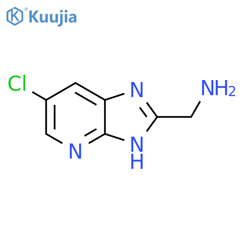 (6-chloro-3H-imidazo[4,5-b]pyridin-2-yl)methanamine structure