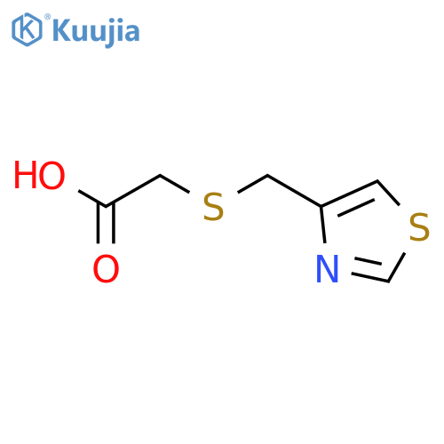 2-(1,3-thiazol-4-ylmethyl)sulfanylacetic Acid structure
