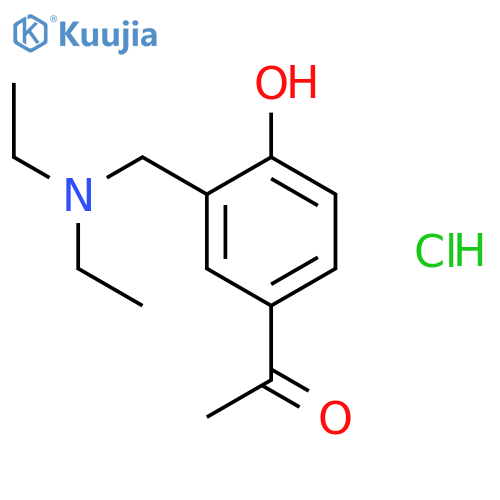 1-{3-[(DIETHYLAMINO)METHYL]-4-HYDROXYPHENYL}ETHANONE HYDROCHLORIDE structure