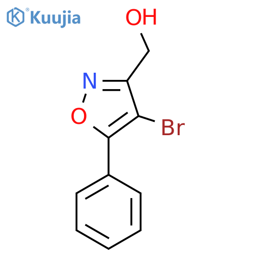 (4-bromo-5-phenyl-1,2-oxazol-3-yl)methanol structure