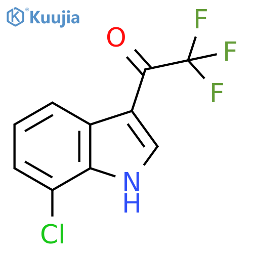 1-(7-chloro-1H-indol-3-yl)-2,2,2-trifluoroethanone structure