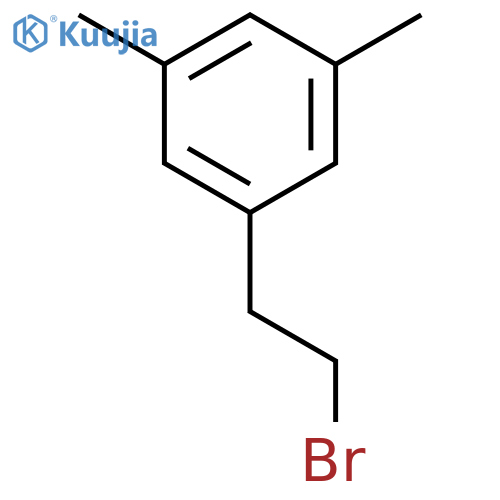 Benzene, 1-(2-bromoethyl)-3,5-dimethyl- structure