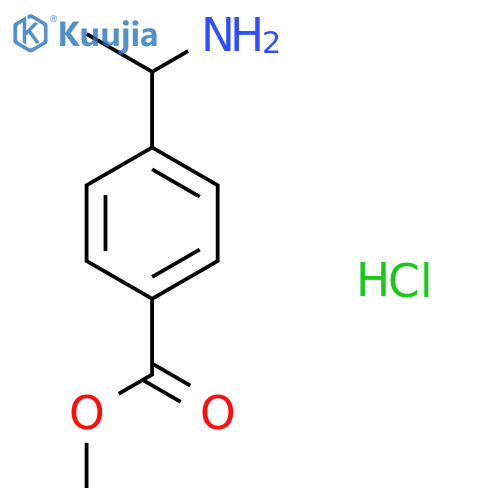 4-(1-AMINO-ETHYL)-BENZOIC ACID METHYL ESTER HYDROCHLORIDE structure