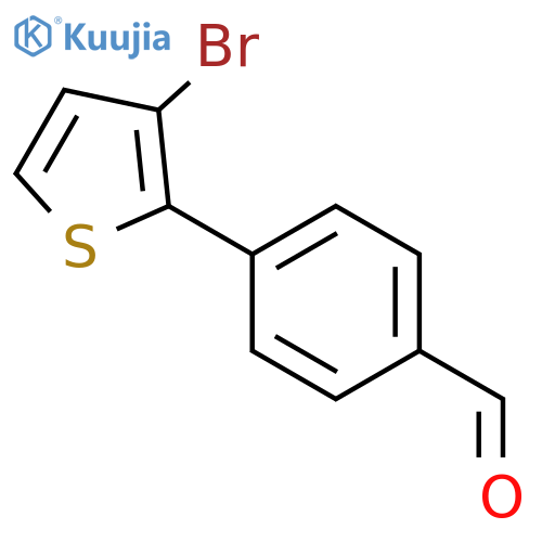 4-(3-Bromothien-2-yl)benzaldehyde structure