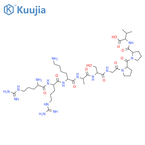 L-Valine,L-arginyl-L-arginyl-L-lysyl-L-alanyl-L-serylglycyl-L-prolyl-L-prolyl- structure