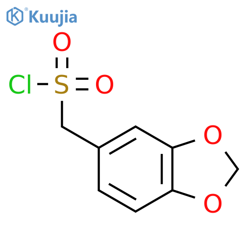 1,3-benzodioxol-5-ylmethanesulfonyl Chloride structure