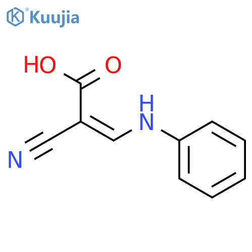 2-Propenoic acid, 2-cyano-3-(phenylamino)- structure