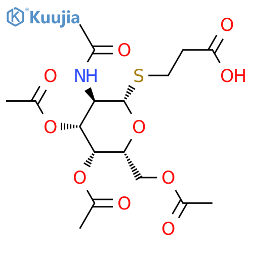 Propionyl 3,4,6-Tri-O-acetyl-2-acetamido-2-deoxy-β-D-thiogalactopyranoside structure