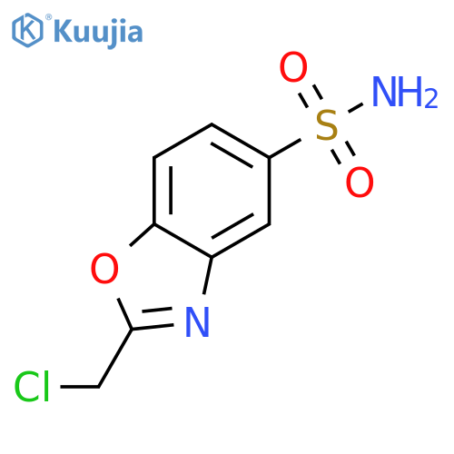 2-(Chloromethyl)-1,3-benzoxazole-5-sulfonamide structure