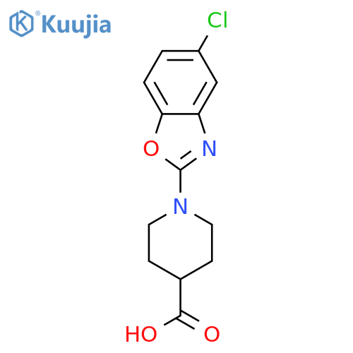 1-(5-Chlorobenzodoxazol-2-yl)piperidine-4-carboxylicacid structure