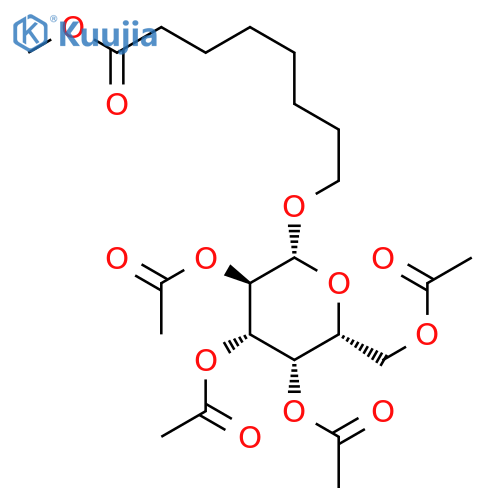 8-Methoxycarbonyloctanoyl-2’,3’,4’,6-tetra-O-acetyl-β-D-galactopyranoside structure