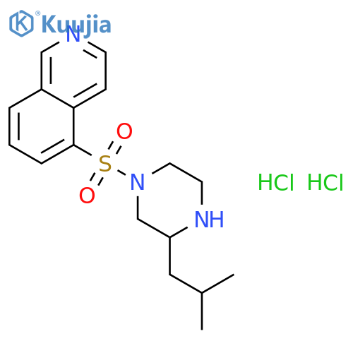 (S)-5-(3-Isobutyl-piperazine-1-sulfonyl)-isoquinoline dihydrochloride structure