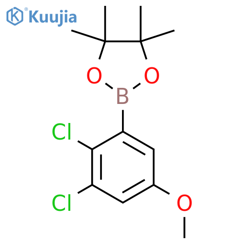 2-(2,3-Dichloro-5-methoxyphenyl)-4,4,5,5-tetramethyl-1,3,2-dioxaborolane structure