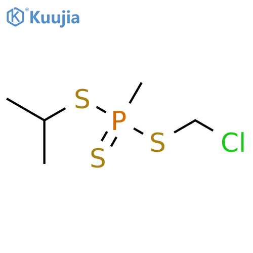 Phosphonotrithioic acid, methyl-, chloromethyl 1-methylethyl ester structure