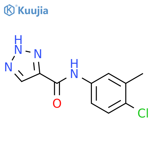 N-(4-chloro-3-methylphenyl)-1H-1,2,3-triazole-5-carboxamide structure