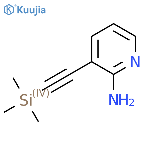 3-((Trimethylsilyl)ethynyl)pyridin-2-amine structure