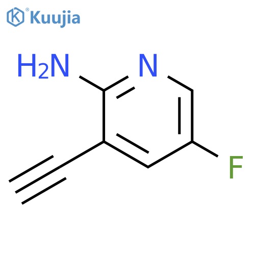3-ethynyl-5-fluoropyridin-2-amine structure