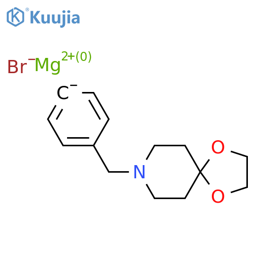 4-[8-(1,4-Dioxa-8-azaspiro[4.5]decyl)methyl]phenylmagnesium bromide structure