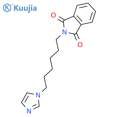 1H-Isoindole-1,3(2H)-dione, 2-[6-(1H-imidazol-1-yl)hexyl]- structure