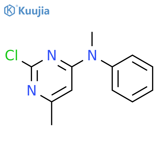 2-chloro-N,6-dimethyl-N-phenylpyrimidin-4-amine structure