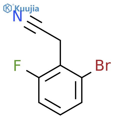 2-(2-Bromo-6-fluorophenyl)acetonitrile structure