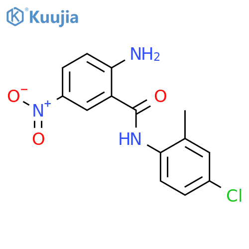 Benzamide, 2-amino-N-(4-chloro-2-methylphenyl)-5-nitro- structure