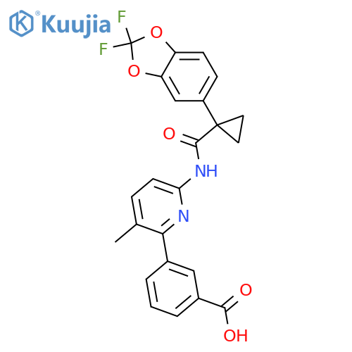 Lumacaftor structure