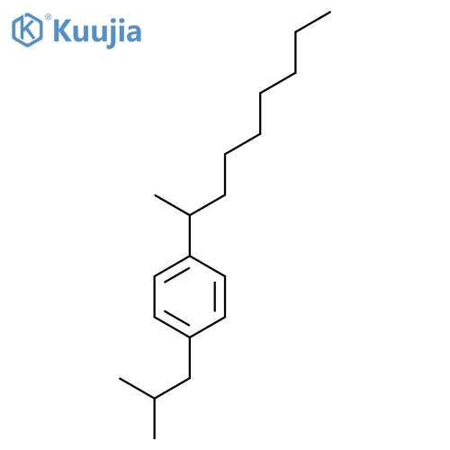 Benzene, 1-(1-methyloctyl)-4-(2-methylpropyl)- structure