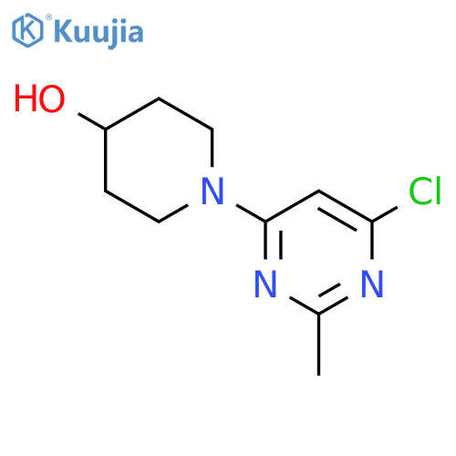 1-(6-Chloro-2-methylpyrimidin-4-yl)piperidin-4-ol structure