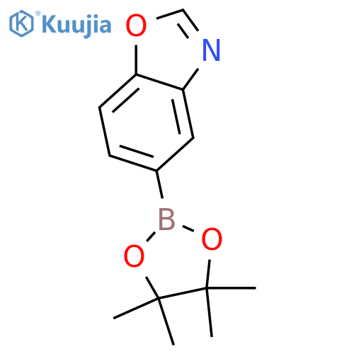 5-(4,4,5,5-tetramethyl-1,3,2-dioxaborolan-2-yl)-1,3-benzoxazole structure