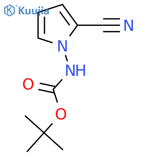 N-(2-cyano-1H-pyrrol-1-yl)(tert-butoxy)formamide structure