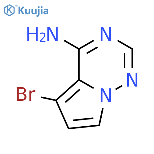 5-Bromopyrrolo[2,1-f][1,2,4]triazin-4-amine structure