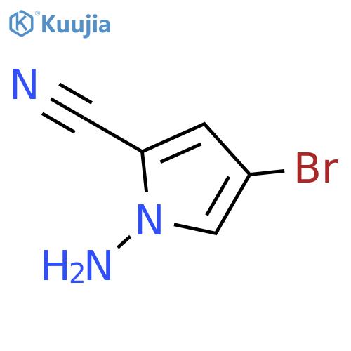 1-Amino-4-bromo-1H-pyrrole-2-carbonitrile structure