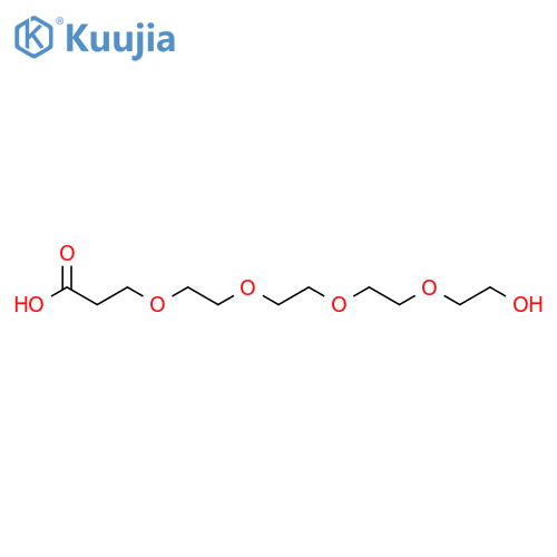 1-Hydroxy-3,6,9,12-tetraoxapentadecan-15-oic acid structure
