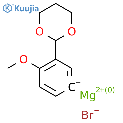3-(1,3-Dioxan-2-YL)-4-methoxyphenylmagnesium bromide structure